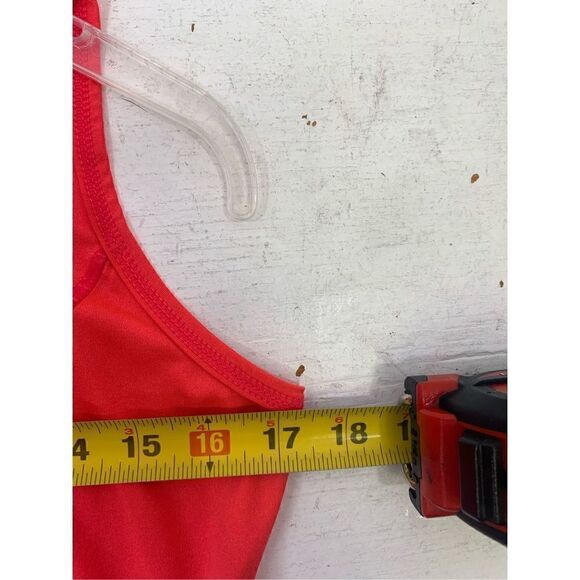 Athleta Orange Printed Sleeveless Top Size L - Picture 8 of 8